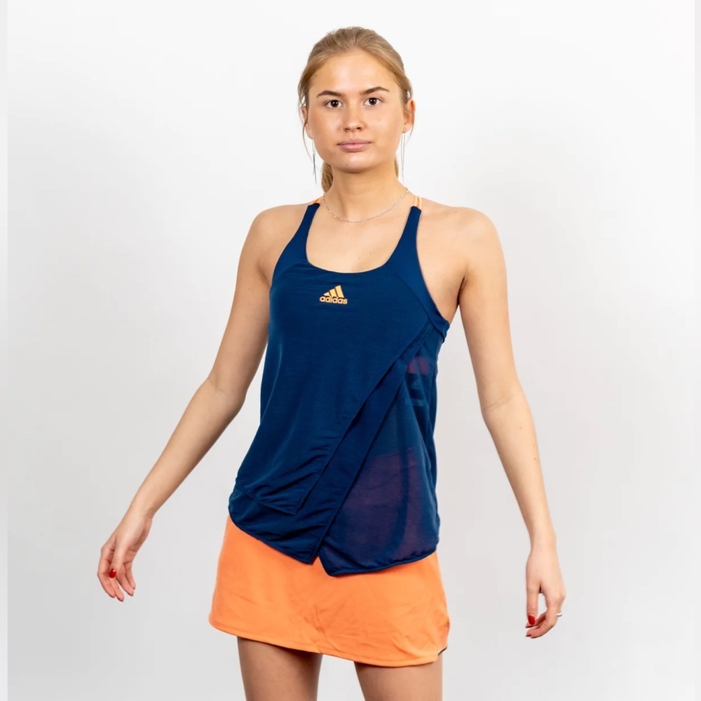 Adidas NWT Athletic Fitness Tee Blue M